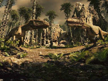 Sitll taken from the Digital Dome Film A Story of Survival Dinosaurs